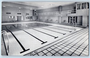 Montreal Quebec Canada Postcard YWCA Swimming Pool c1940's Vintage Unposted