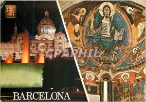 Postcard Modern Montjuic Barcelona Palacio Nationalde