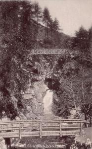 ISLE OF MAN UK GLEN HELEN WATERFALL~TUCK #1733 SILVERETTE SERIES PHOTO POSTCARD