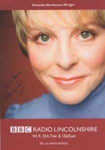 Amanda Northcote Wright BBC Radio Lincolnshire Hand Signed Cast Photo