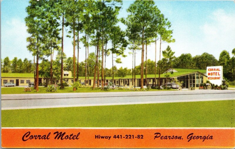 Postcard Corral Motel in Pearson, Georgia~132346