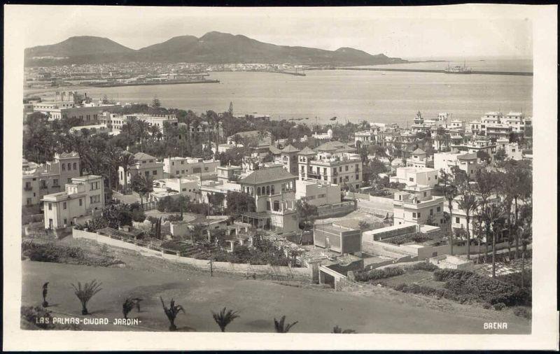 spain, LAS PALMAS, Gran Canaria, Ciudad Jardin 50s RPPC