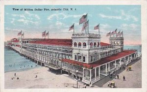 New Jersey Atlantic City View Of Million Dollar Pier 1924