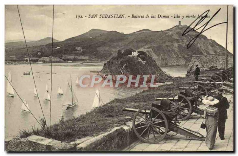 Postcard Old San Sebastian de las Damas Bateria