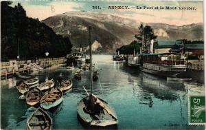 CPA ANNECY - Le Port et le Mont VEYRIER (691429)