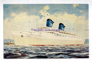 pf7135 - Greek Chandris Liner - Australis , built 1940 ex America - postcard art