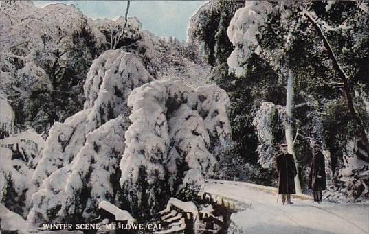 California Mount Lowe Winter Scene