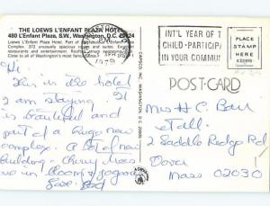 Pre-1980 PLAZA HOTEL Washington DC B2119