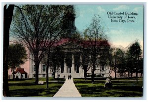 1915 Old Capitol Building University Of Iowa Front View Iowa City IA Postcard