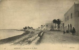 CPA AK TUNISIE MEDIAH Vue prise sur la Route (153122)