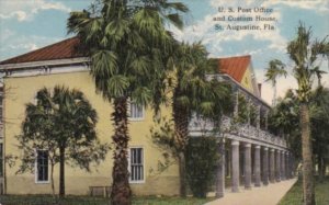 Florida St Augustine Post Office and Custom House Curteich