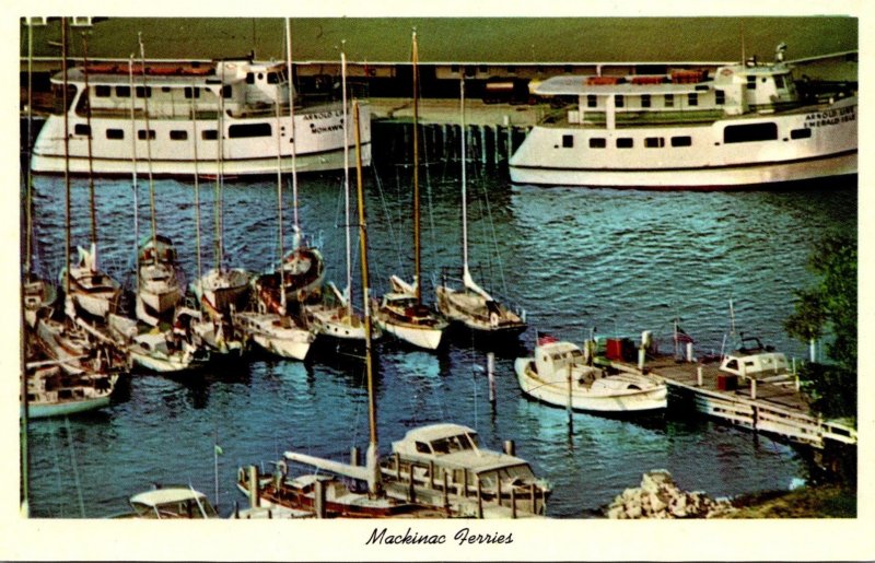 Michigan Mackinac Island Yacht Harbor The Mackinac Ferries