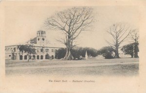 Gambia Bathurst Court Hall 1900`s postcard 