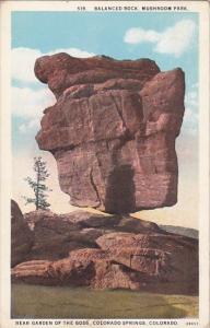 Colorado Colorado Springs Balanced Rock Mushroom Park Near Garden Of The Gods...