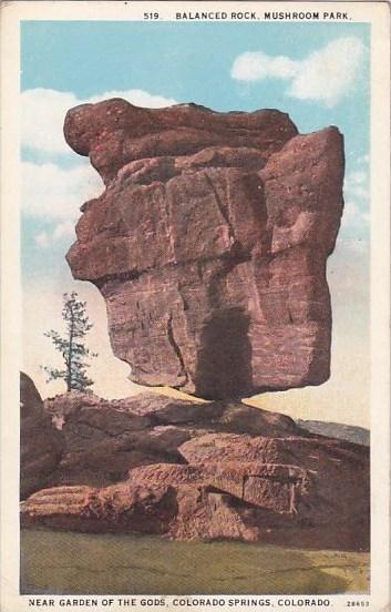 Colorado Colorado Springs Balanced Rock Mushroom Park Near Garden Of The Gods...