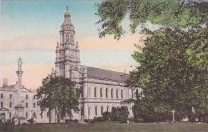 Iowa Ames St Mary-of-the-Woods College Conventual Church Handcolored Albertype