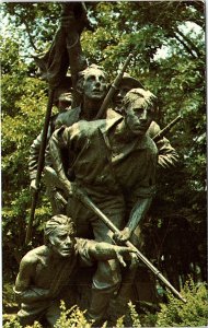 Postcard MONUMENT SCENE Gettysburg Pennsylvania PA AI5338