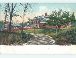 Pre-1907 HOSPITAL Lawrence Massachusetts MA A3001