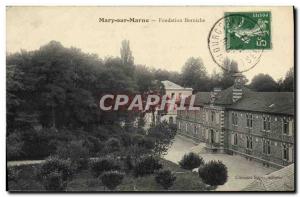 Postcard Old Children Mary sur Marne Borniche Foundation