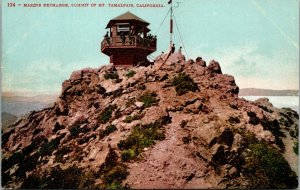 Vtg 1910s Marine Exchange Summit of Mt Tamalpais California CA Postcard