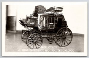 Chicago IL Morrisville & Stowe Stage Coach Museum Science Industry Postcard V27