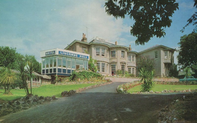 Lincombe Hall Hotel Torquay Devon 1970s Postcard