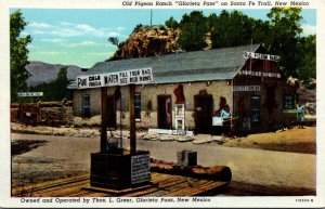 New Mexico Glorietta Pass Old Pigeon Ranch On Santa Fe Trail Curteich