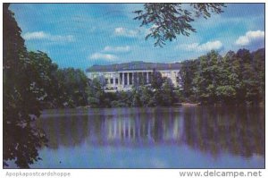 New York Buffalo The Historical Building And Lake Delaware Park 1953