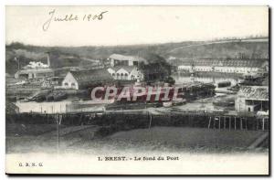 Brest - The bottom of the Port Old Postcard