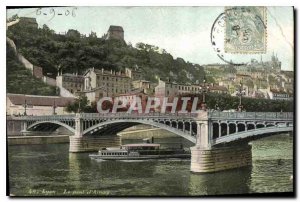 Old Postcard Lyon Bridge Ainay