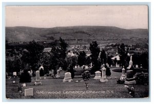 c1910's Glenwood Cemetery Oneonta New York NY Unposted Antique Postcard