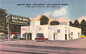 New Orleans Louisiana Martin Bros. Restaurant Vintage Postcard AA44741