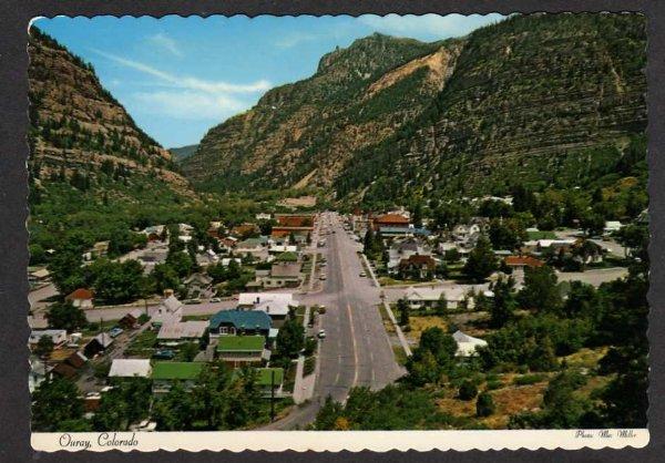 CO View OURAY COLORADO Postcard Million Dollar Highway