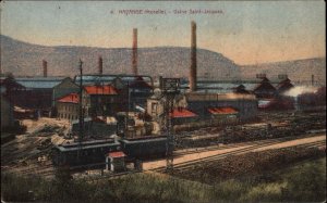 Hayange France Usine Saint-Jacques Factory c1910 Vintage Postcard