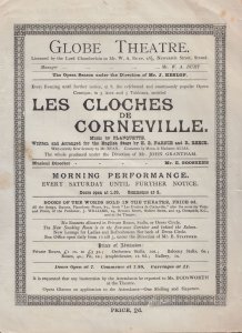 Les Cloches De Corneville Clocks Ghosts Horror Victorian London Theatre Progr...