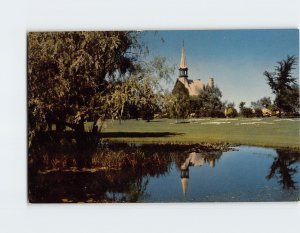 Postcard Church Of St. Charles, Grand Pré Park, Grand Pré, Canada