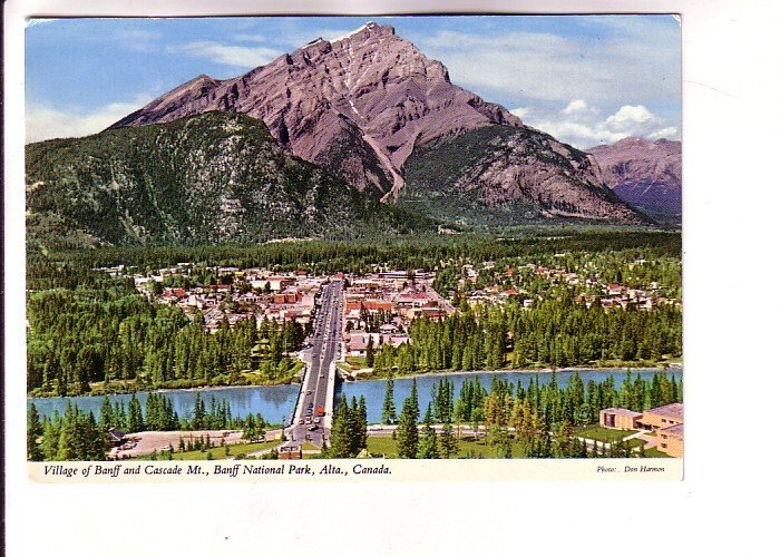 Village of Banff, Cascade Mountain, National Park, Alberta