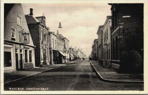 Netherlands Waalwijk Grotestraat Vintage Postcard C093