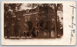 Fayette~Upper Iowa University~Dorners on Woman's Hall~Sepia Postcard c1905 PC 