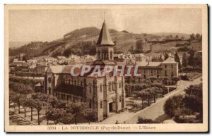 Old Postcard La Bourboule The church