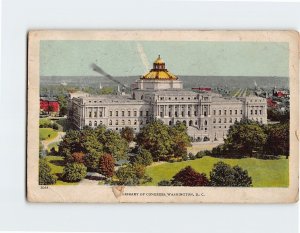 Postcard Library Of Congress, Washington, District of Columbia