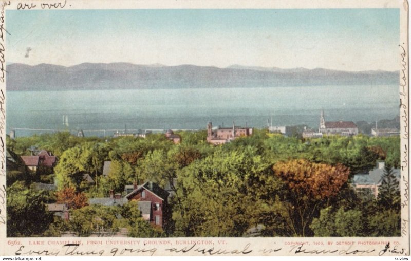 BURLINGTON, Vermont, 1908; Lake Champlain