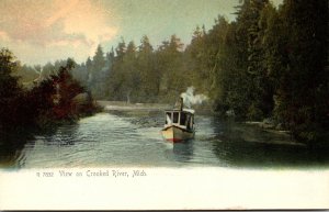 Michigan View On Crooked River Rotograph