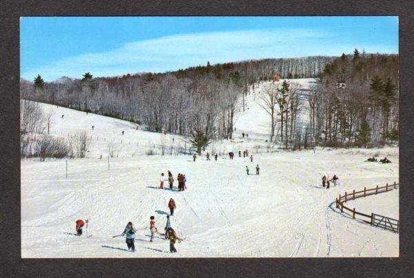 NH Monadnock Bible Conference Jaffrey Center New Hampshire Postcard Ski  Skiing