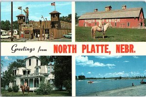 Postcard TOURIST ATTRACTION SCENE North Platte Nebraska NE AI0322