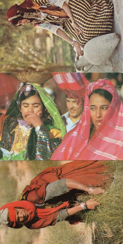 Tunusie Yawning Crafts Dont Cough Yawn Fashion 3x Tunisia Arabic Postcard s