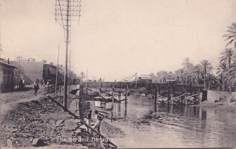 The Strand Basra Iraq Antique Postcard