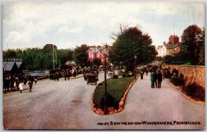 Bowness On Windermere Promenade England United Kingdom Street Postcard