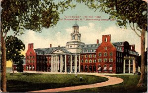 Postcard NY Cooperstown  Otsega Hotel pm 1909