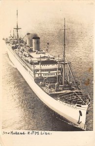 SS New Holland Apr 21st, 1938, Real Photo Royal Pocket Navigation Co. Ship 